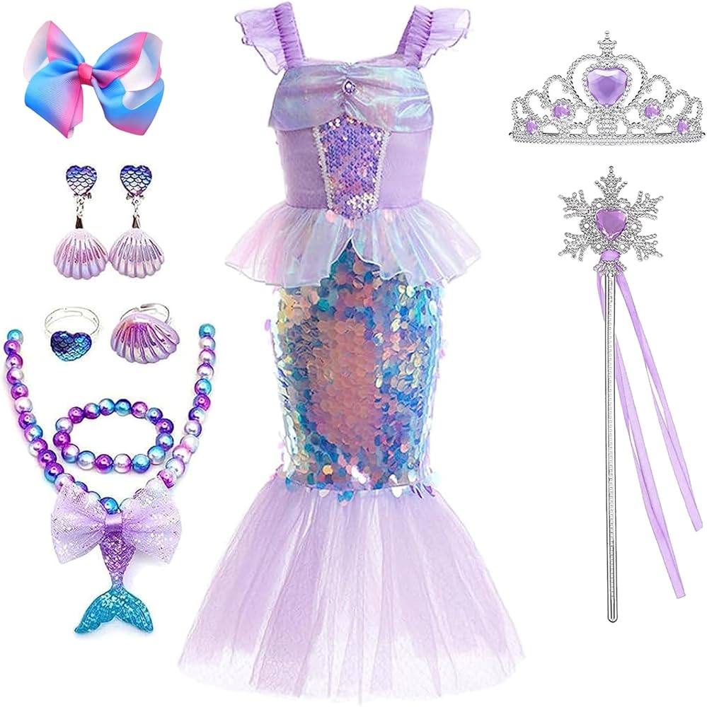 Amazon.co.jp: [KOCEKID] アリエル風 ドレス 子供 豪華セット